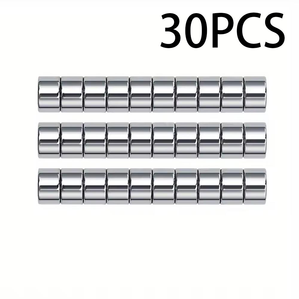 YIKOOLIN 10/50PCS Mini Round Magnets Set Cat Eye Design for Acrylic Nail Clippers Measuring Artificial Nail Length Compatible