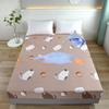 Kuup-Polyester 360° waterproof Cartoon Fitted Sheet Only(no pillowcase) Elastic Band Around Mattress Cover King Size Bed Cover