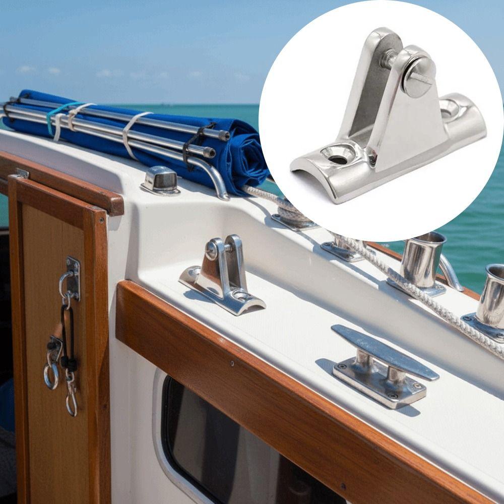 316 Stainless Steel Bimini Top Fitting Concave Base Mount Boat Accessories  Boat Deck