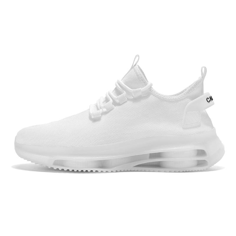 Fashion Summer Fashion Lightweight Fly Woven Shoes with Thick Sole for Increased Comfort and Wear Resistance Lace Up Sports Shoes Size45