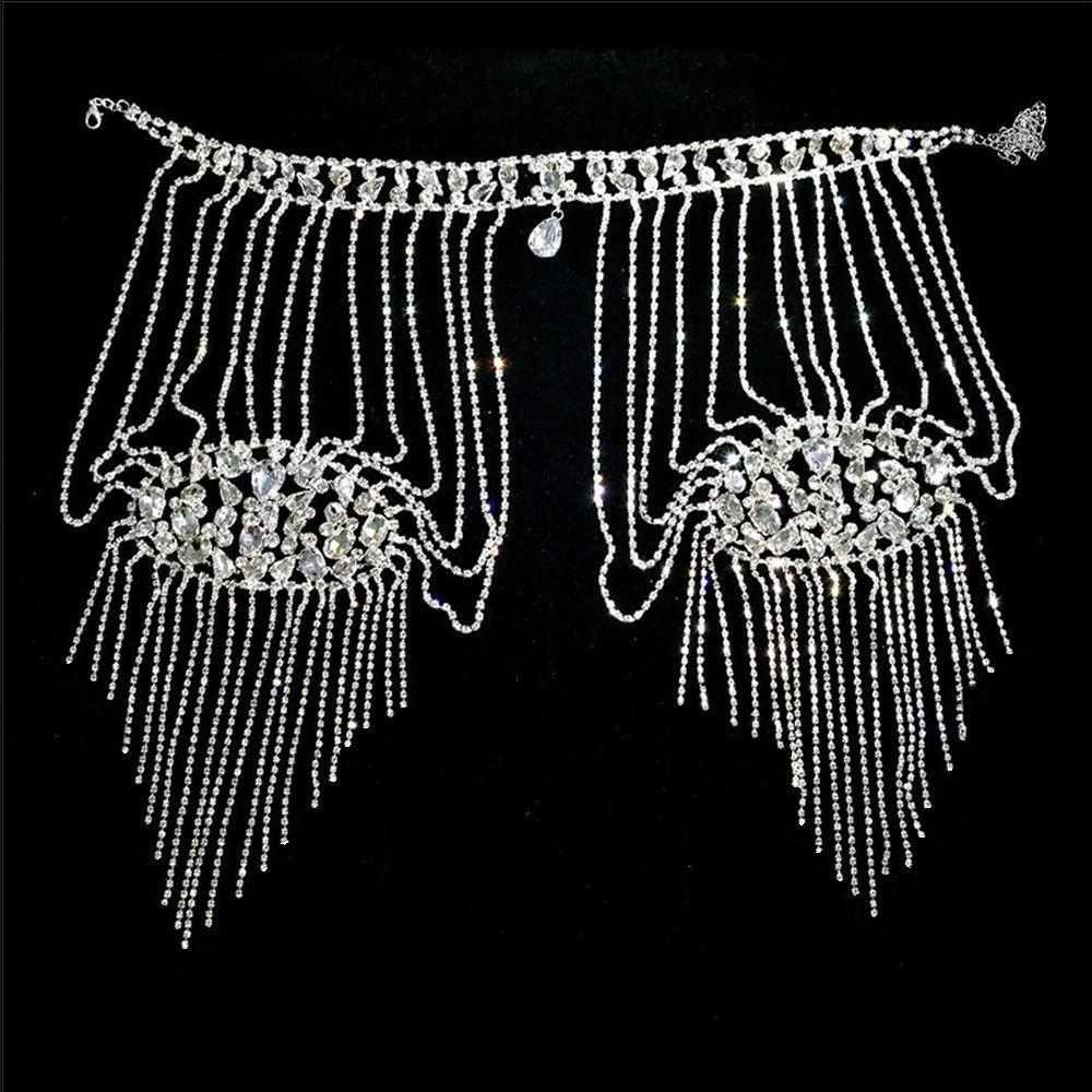 Elegant Women Shoulder Chain Luxurious Design Shoulder Body Chain  Wedding Ceremony
