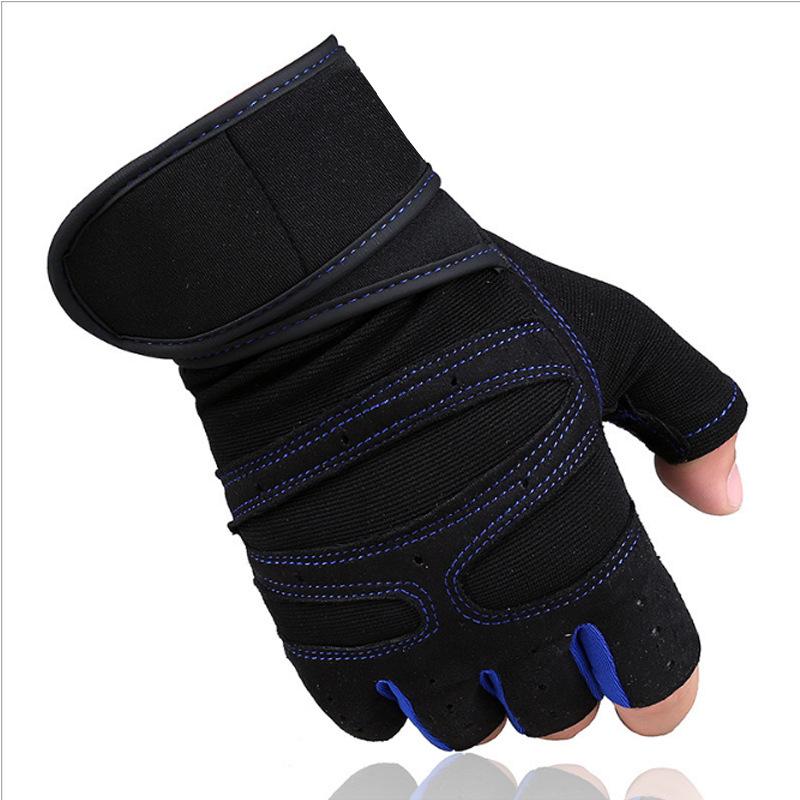 Halbfinger Radhandschuhe Fahrrad Motorradfahrer Handschuhe Fitnessstudio Training Fitness Gewichtheben Sporthandschuh ohne Finger Damen Herren Sporthandschuh