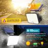 Upgrade Solar Lights Outdoor 190LED 3 Modes Motion Sensor Flood Lights with Remote IP65 Waterproof Security Solar Lights for Outside
