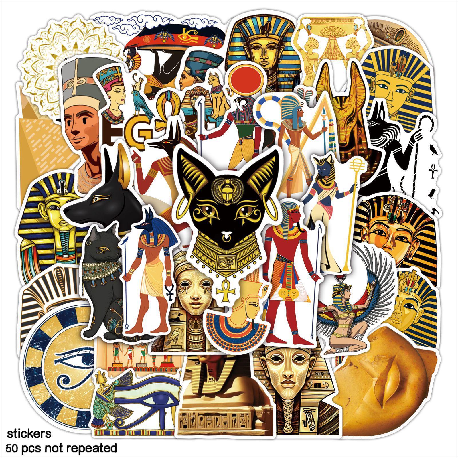 

50 Indian Ancient Portrait Stickers for Decorating Laptops, Water Cups, and Refrigerators 4-8 cm