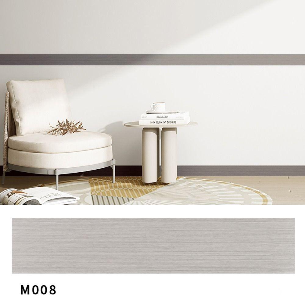 

Самоклеящаяся напольная плитка, наклейка на подоконник, угловые обои, домашний декор, плинтусная линия 8x60CM-M008