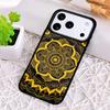 Mandala Flower Totem Phone Case for iPhone 17 Air 16 15 11 12 14 13 Pro Max Shockproof Cover