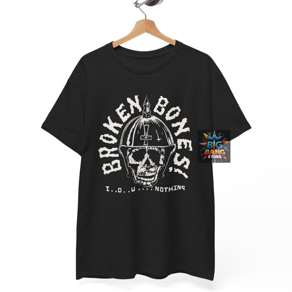 

Сломанные кости - Ничего футболка, Музыкальная группа Рок Панк Метал, Унисекс футболка 3XL