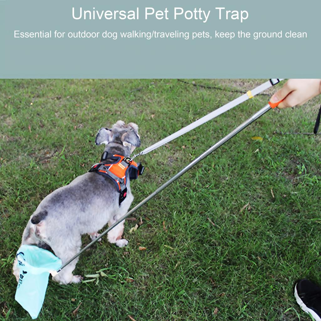 No-Hands Garbage Collection Tool Pet Retractable Pooper Scooper Outdoor Pet Toilet Collector Easy To Use for Park Walks Dog Outings Travel