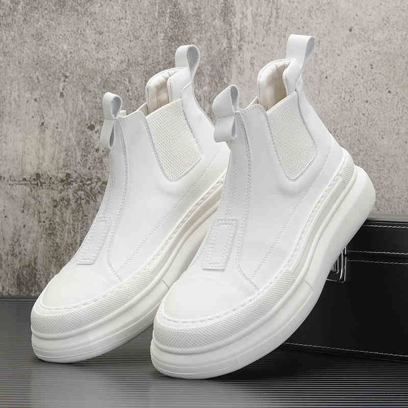 Fashion Winter New Fashion Ankle Boots Designer Men's All Match High Tops Causal Shoes Flats Moccasins Walking Sneakers Zapatos Hombre