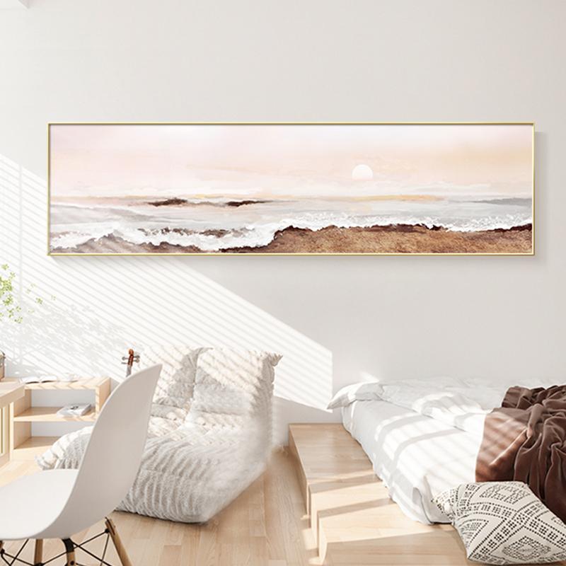 Abstract Poster Seascape Wall Art Wave Print Sunrise Bedroom Decoration Pictures Scandinavian Canvas Paintings for Living Room