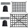 1set Heavy Cargo Net for Truck Bed Polyester Mesh with 4 Adjustment Straps and 1 Storage Bag For Most Pickup Truck Tailers