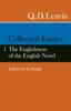 The Collected Essays : Volume 1. The Englishness of the English Novel Book