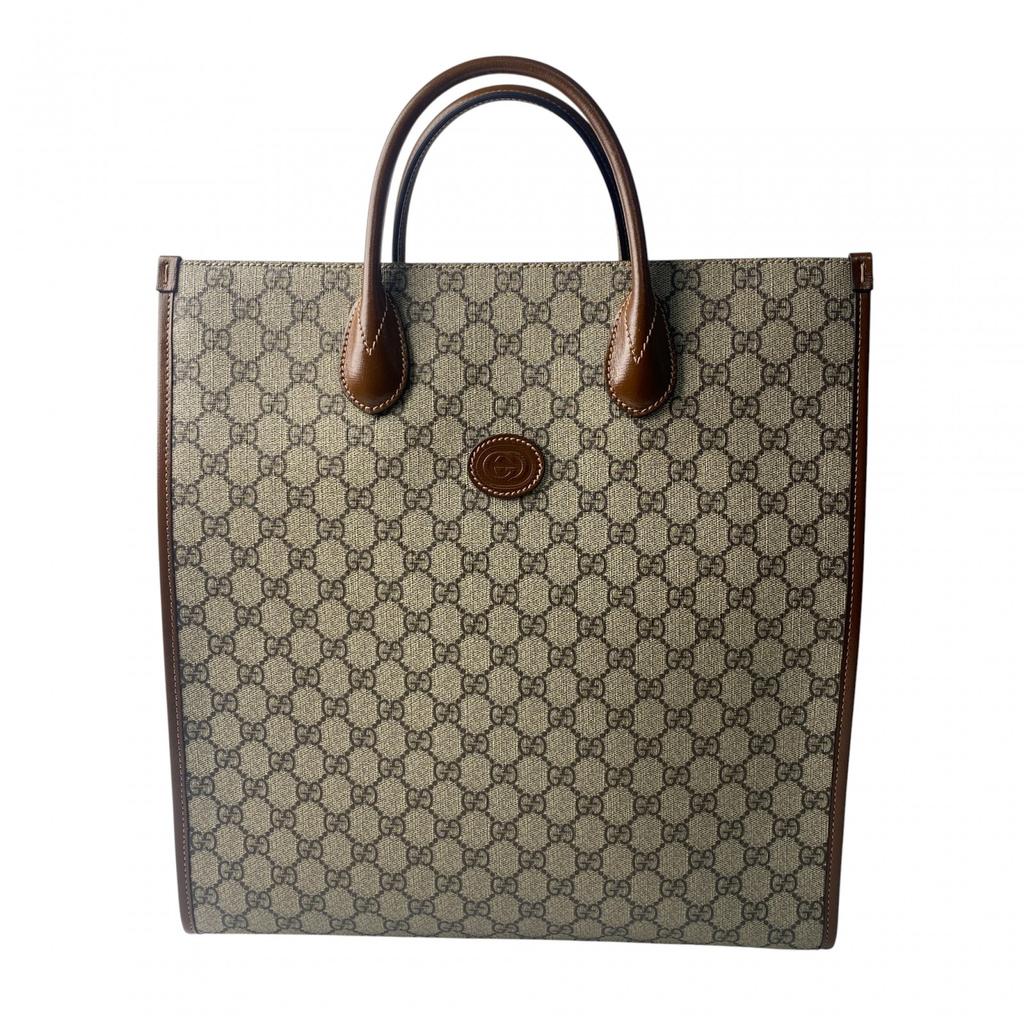 Used GUCCITote Bag Brown PVC Women