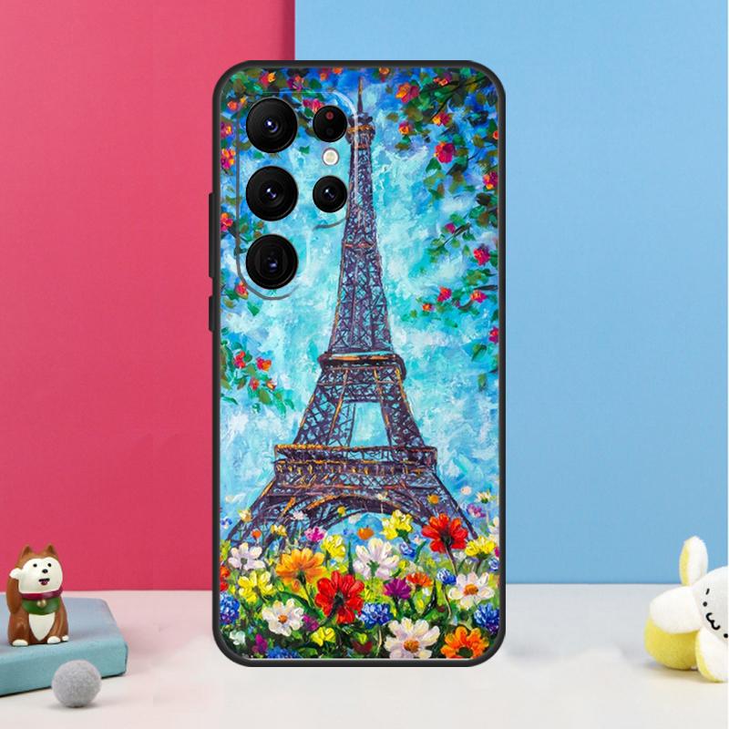 Paris Eiffel Tower Case For Samsung Galaxy S25 S24 S20 S21 S22 S23 Ultra S9 S10 Plus S23 FE Back Cover Shell