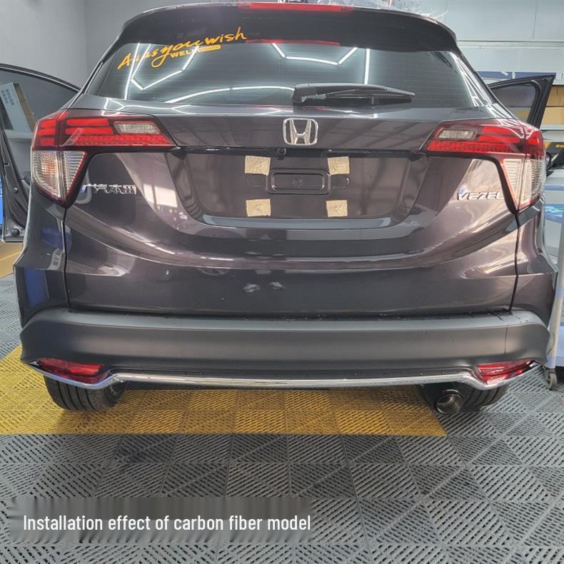 Honda Vezel Exhaust: Carbon Fiber Stainless Steel Tailpipe Cover (2015-2023)