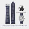 Quick-Release Cow Leather watchband For Cartier Santos  WSSA0009 WSSA0029 Men women replacement watch strap 19mm 21mm Black blue