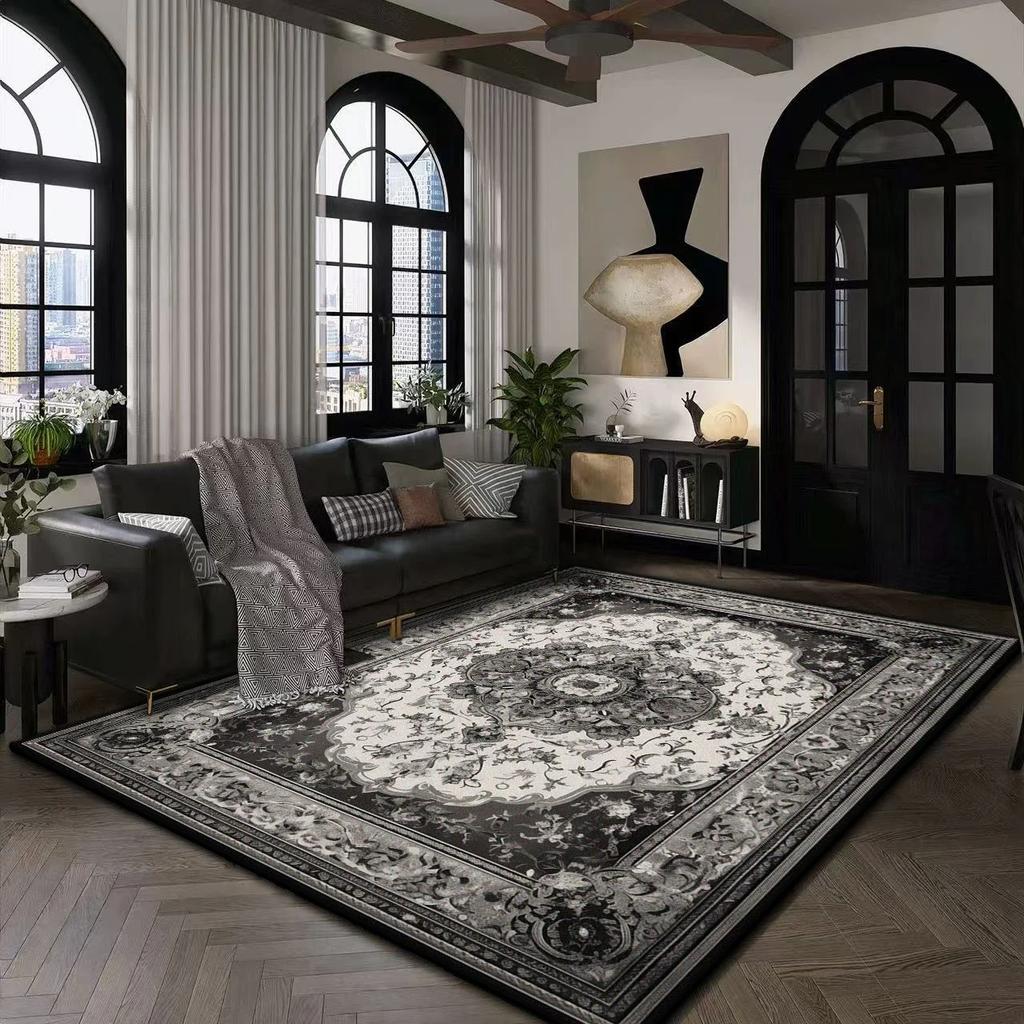 Large Modern Area Rug for Living Room Home Office Plush Non-Slip Floor Mat Machine Washable