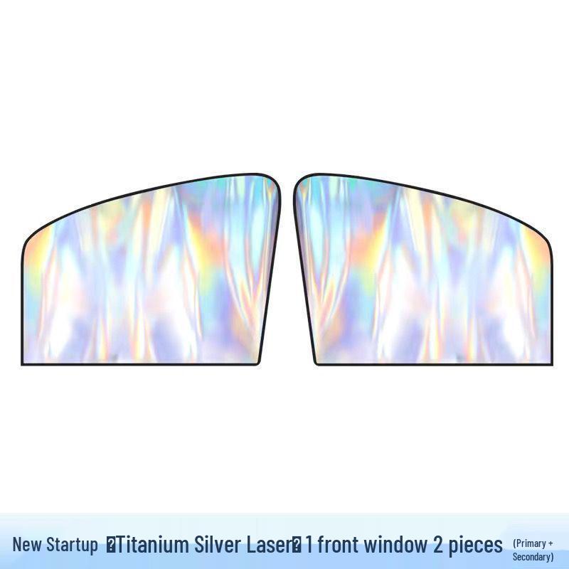 Yulan Car Sunshade Panel - Heat Insulation & Light Blocking Curtain for Front Windshield