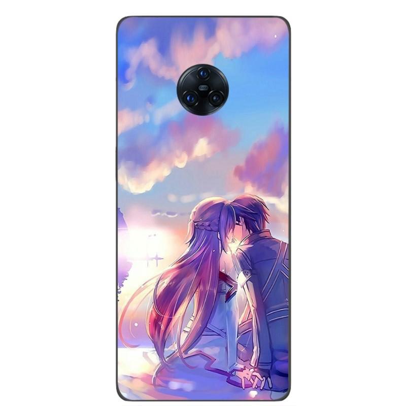 Custodia per telefono Sword Art Online Kirito per VIVO Y95 Y93 Y31 Y20 V19 V17 V15 Pro X60 NEX Cover per telefono morbida nera