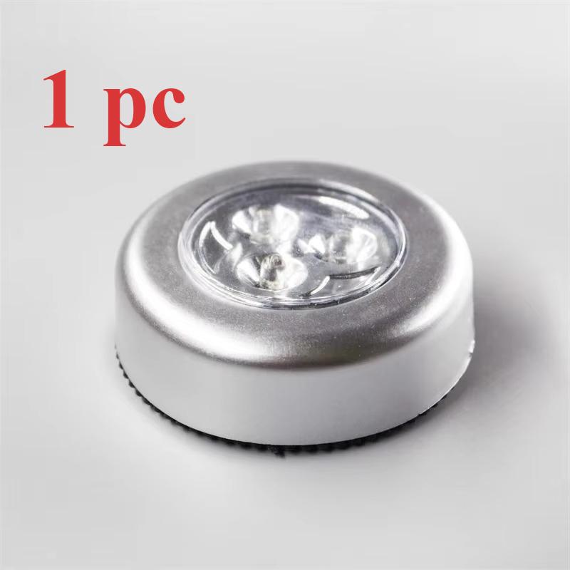 

5 шт. Ночной светодиодный светильник, светодиодный светильник под шкафом, беспроводной настенный светильник с сенсорным выключателем, прикроватная лампа, работающая от батареек, светодиодный ночник для спальни