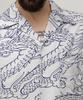 Schott NYC Hawaiian Shirt "DRAGON" / 782-4123012 Men's Medium 030 White