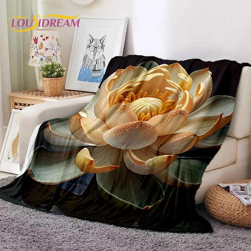 Dream Sun Flowers Nordic Daisy Yumuşak Battaniyeler, Sıcak Tut Atma Battaniyesi Piknik Yatakları Kanepe Ev Yatak Odası Hediyesi için Rahat Battaniye