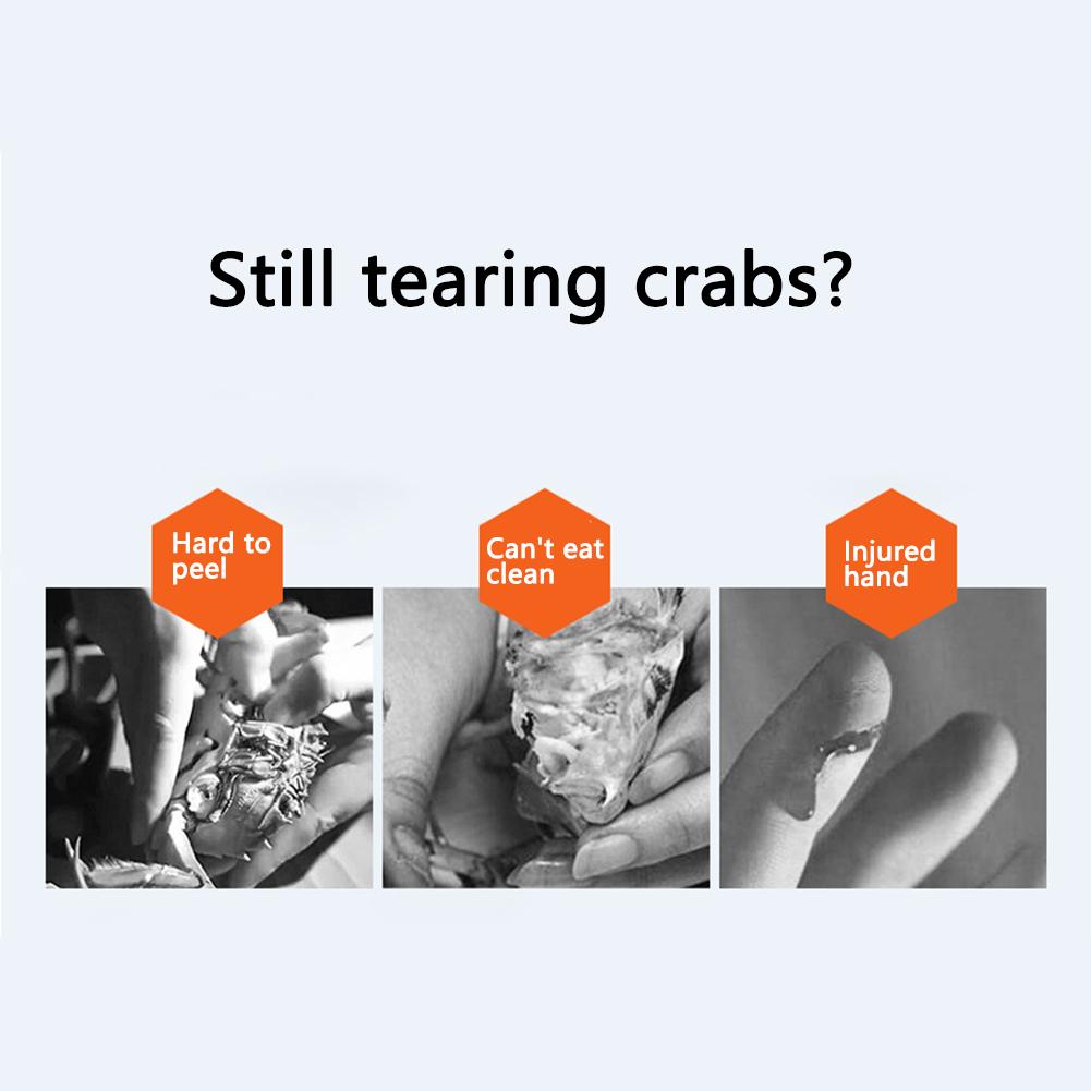 8pcs Eating Crab Tools Stainless Steel Household Lobster Crab Cracker Kit Seafood Tools Set Kitchen Gadgets