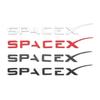 1pcs Pretty ABS Spacex Letters Logo Stickers for  Model 3 X Y S CarRaer Trunk Emblem Badge Refit Styling  Auto Accessories