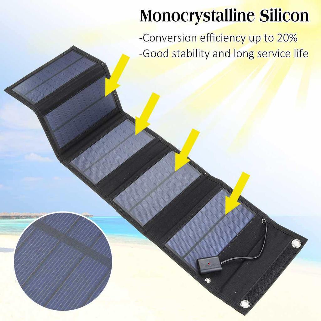 20W Foldable Polycrystalline Solar Panel Charger for Mobile Phones