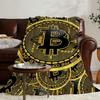 Bitcoin Money Blanket Soft Warm Furry Throw Super Kids Toys Bed Sofa Car Cradle