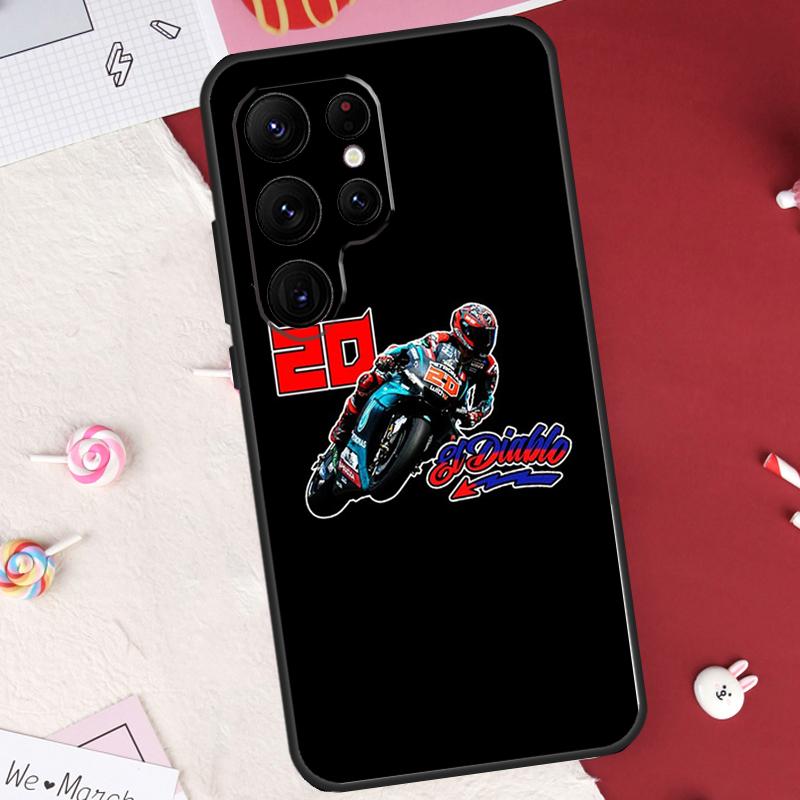 Moto Fabio Quartararo Case For Samsung Galaxy S26 Ultra S23 S22 S21 S20 S24 S25 Ultra S10 Plus S25 FE Cover Shell