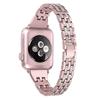 For Apple Watch Series 10 42mm/9 8 7 41mm/6 5 4 SE SE (2022) SE (2023) 40mm/3 2 1 38mm Smart Watch Metal Strap Rhinestone Decor Replacement Wristband