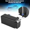 Square Style Billet Aluminum Engine Oil Catch Reservoir Breather Tank Can Kit Black