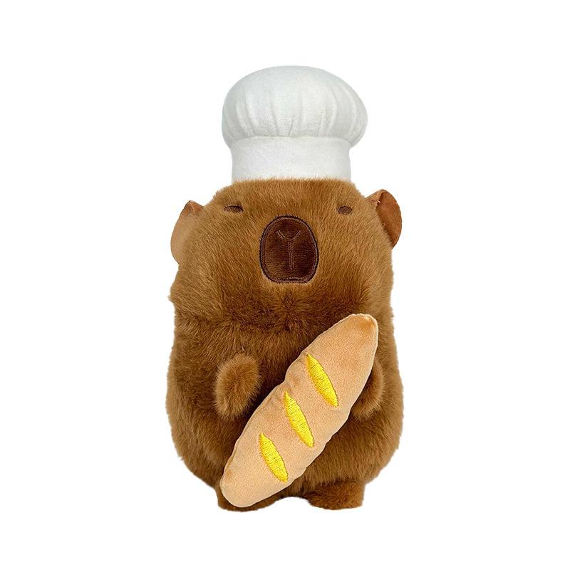 Baker Capybara Doll Creative Chef Kapibala Plush Toy Large Ragdoll Sleeping Pillow
