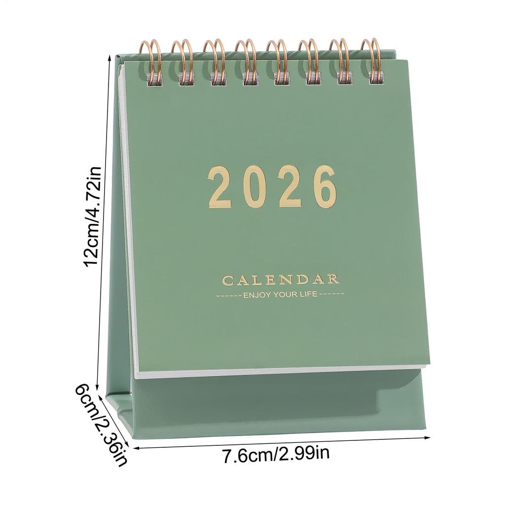 Small Calendar for Desk Decorative Desktop Calendar Daily Planning Supplies for Tasks Appointments Dating Home Study Bedroom