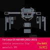 For Lexus GX 460 600 - Car Interior Center Console Transparent TPU Protective Film Anti-scratch Sticker