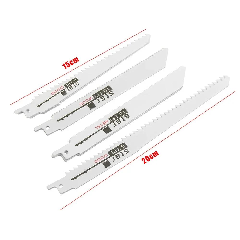 High Carbon Steel Reciprocating Saw Blades 10pcs Set Wood Plastic Pipe Metal Cutting Pruning Saw Blades