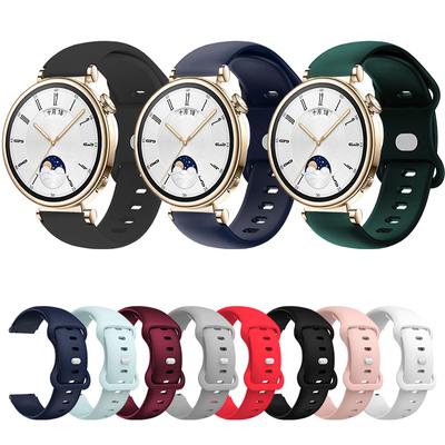 18mm Silicone Watch Band for Huawei Watch Gt4 41mm Strap On Men's Businesscommercial for Huawei Gt4 41mm 18mm Strap Universal