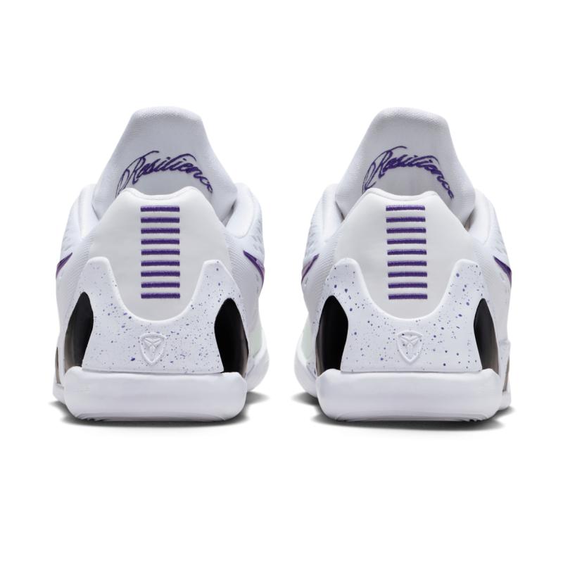 Nike Kobe 9 EM TB GS Lakers Home Kids Sneakers White Court-Purple FV3607-101