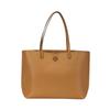 Bolsa Tote de Couro Texturizado com Logo Duplo T Sólido Mcgraw Feminina Milk-Tea 152221-227