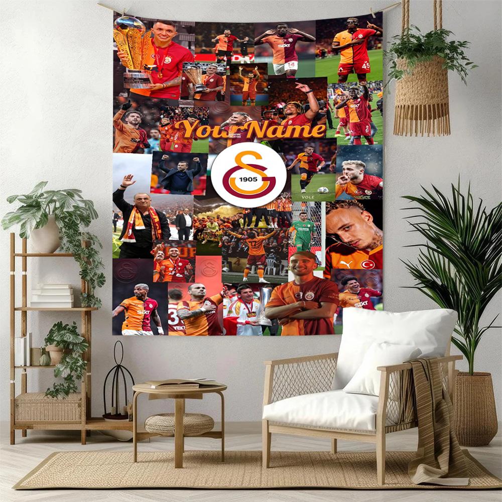 Galatasaray Custom Your Name Wall Decor Tapestry Art For Pet Memorial Birthdaywedding Party Backdrop Family Gift