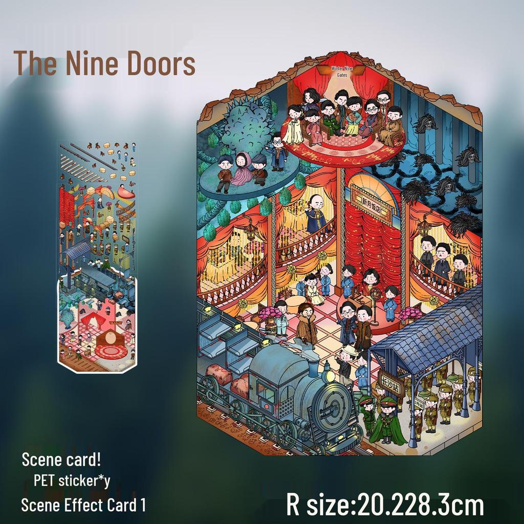 3D Large-Scale Scenery Sticker: DIY Visual Stacking Miniature Scene, No Cutting Needed
