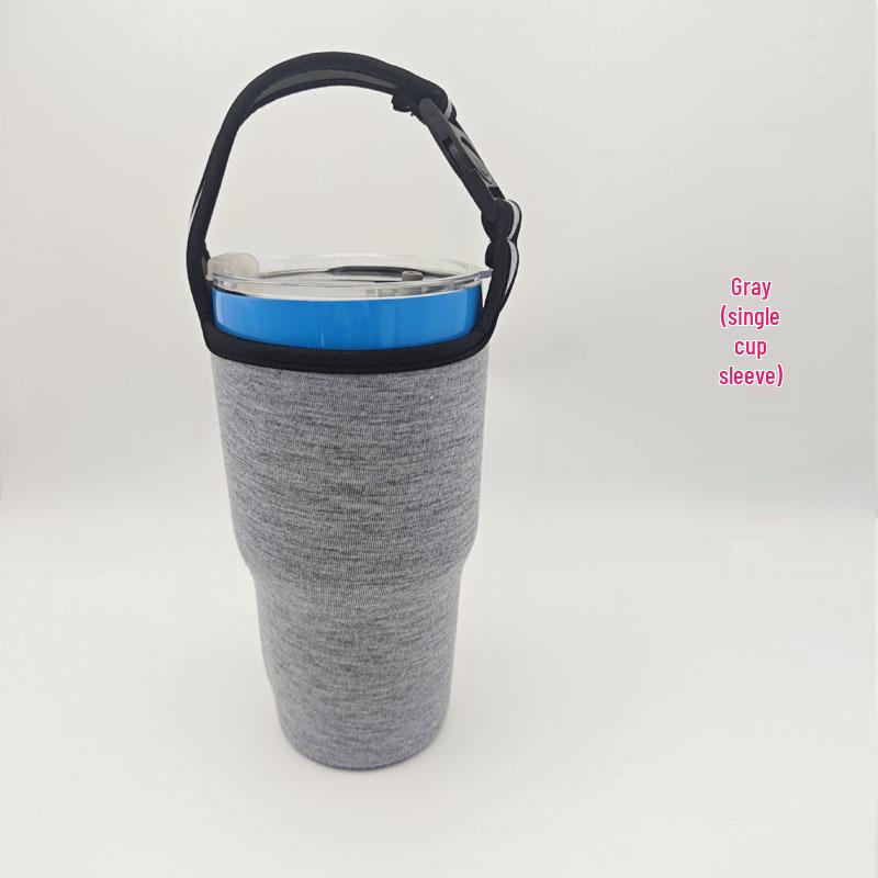 30oz Portable Insulated Ice Bucket Sleeve - Anti-Fall, Heat & Scratch-Proof, Diving Material Cup Bag.
