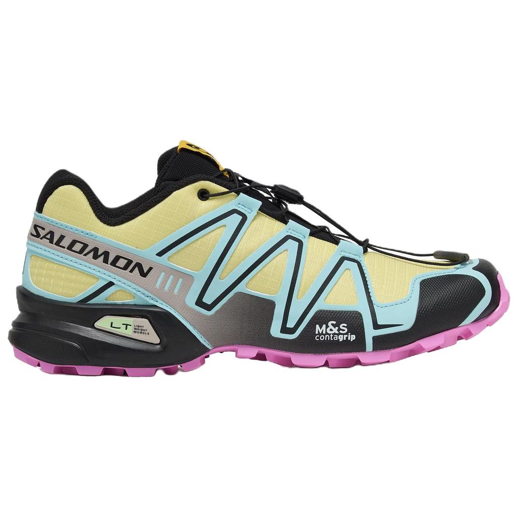 SALOMON Speedcross 3 Low top Hiking Shoes Men's Yellow Blue 478598
