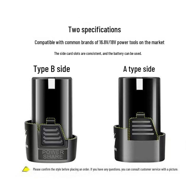 18V Brushless Electric Drill & 16.8V Rechargeable Screwdriver with Large Capacity Lithium Battery