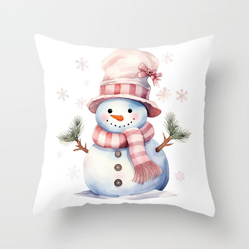 New Christmas Snowman Series Pillow Case Home Living Room Sofa Bedroom Cushion Pillow Case