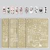 Large Nail Stamping Plates Butterfly Flower Pattern Stainless Steel Stencil Nail Art Stamps Geometry Template Nail Tools