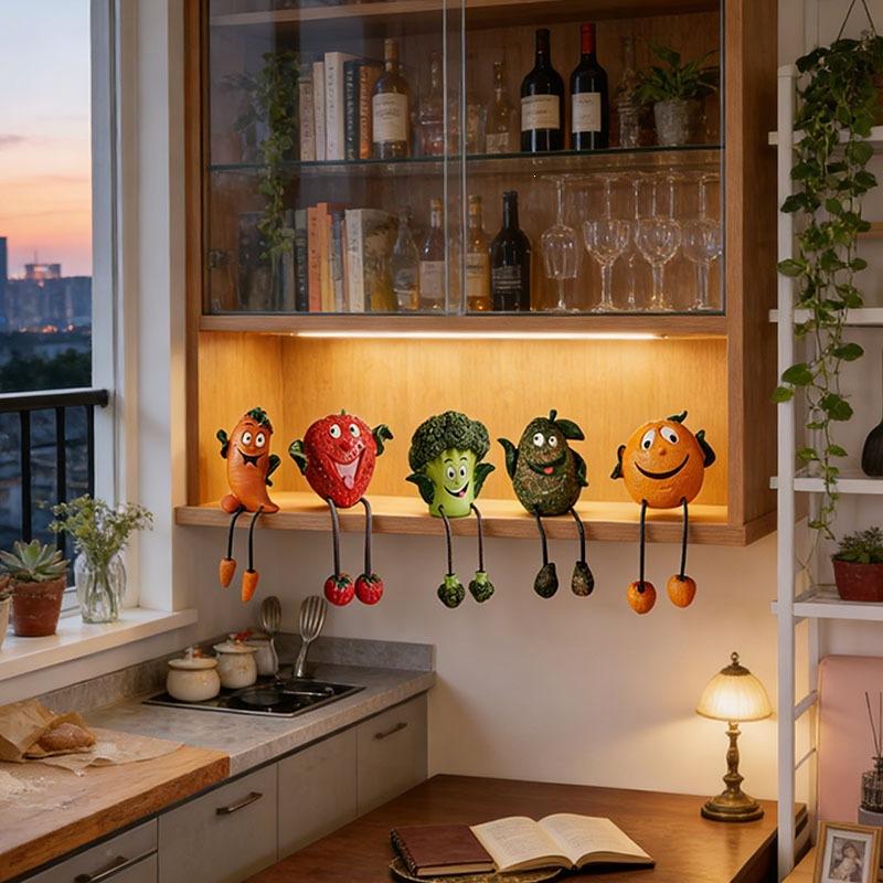 Cute Fruit Vegetable Ornament Creative Home Garden Decor Stress Relief Gift