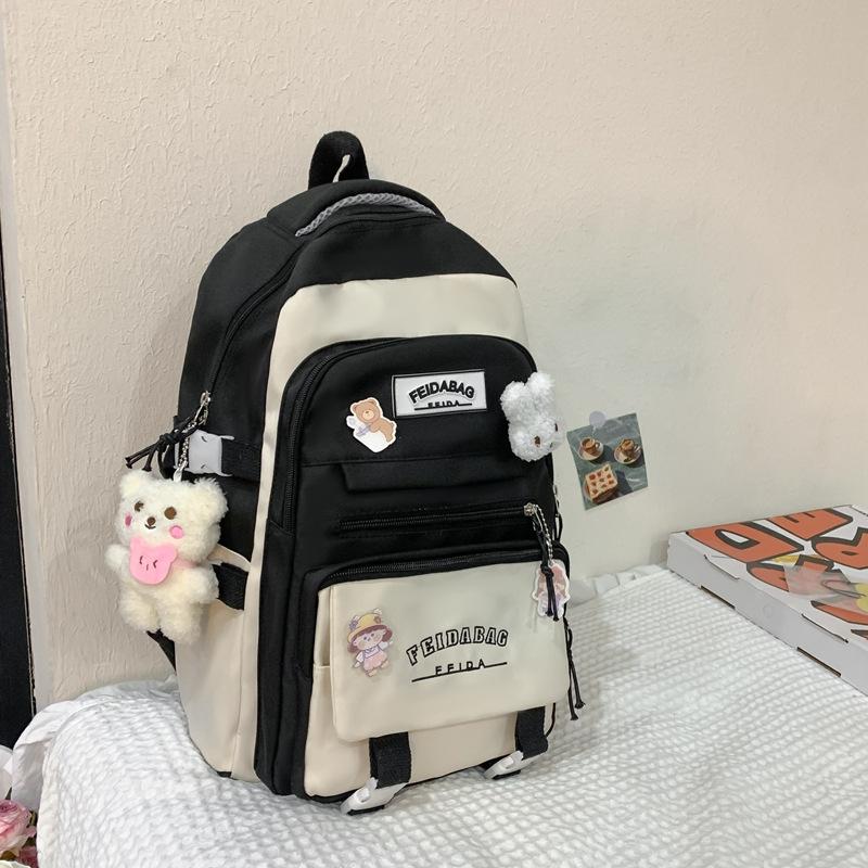 School bag female cute student to fifth and sixth grades backpack casual large-capacity make-up bag