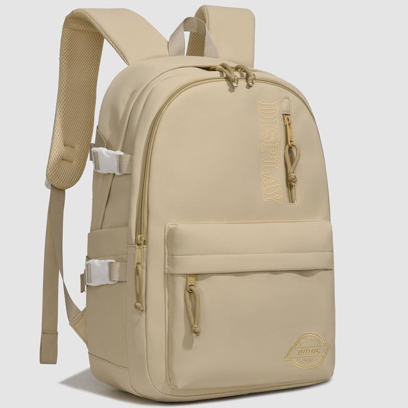 Schoolbag new Korean version versatile nylon backpack commuting fashion student schoolbag outdoor solid color backpack